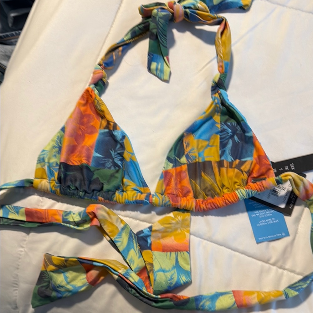 O’Neill Floral Bikini Triangle Top